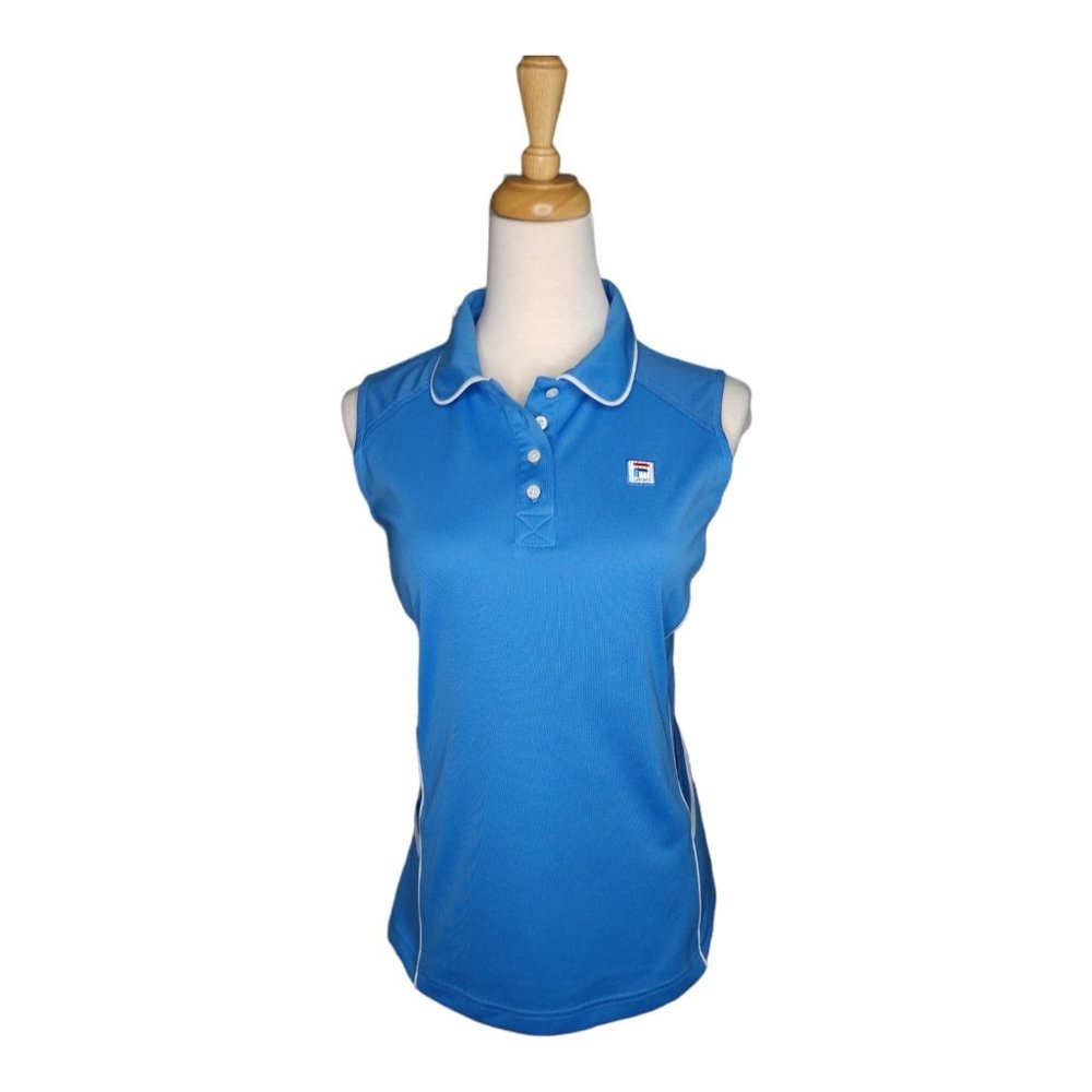 FILA SPORT Sleeveless Golf Tennis Polo Size M